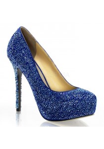 Escarpins de Soirée Strass Bleu PRESTIGE-20 PLEASER Day and Night