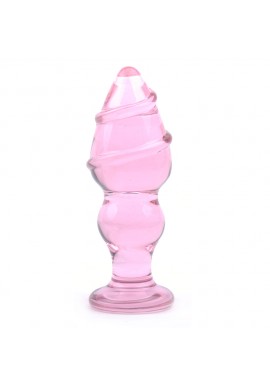 Gode Anal Plug Butt Picket Verre Liane Rose