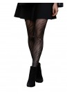 Collants Scintillants à Rayures Zébrées Noir Punk