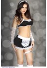 Tenue Soubrette Flirtatious Maid Outfi 6pcs