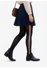 Collant Voile Opaque avec bande Beige