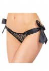 Culotte Dentelle Noir Noeud Ruban